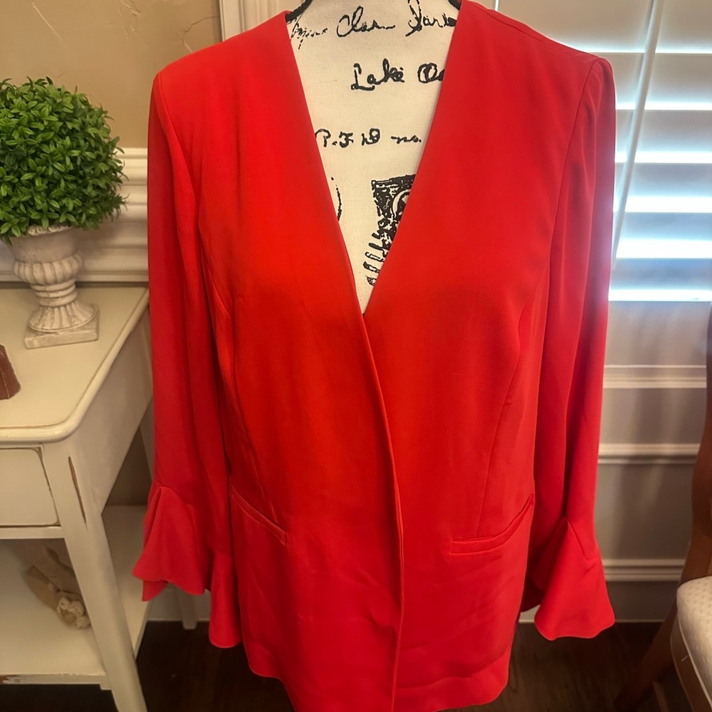 Alfani large red jacket with flared sleeves